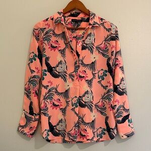 Banana Republic Pink Button-up Blouse